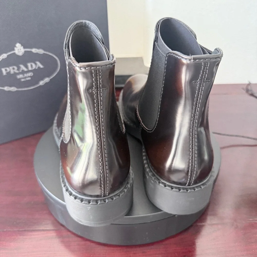 Prada spazzolato leather